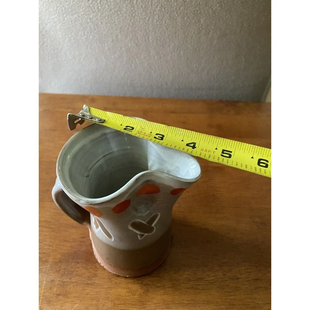 Studio Art  5” Clay Pottery Pitcher / Vase - Signed